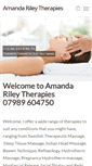 Mobile Screenshot of amandarileytherapies.co.uk